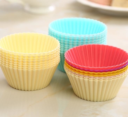cupcake τυποποιημένο χρώμα pantone συνήθειας φορμών 12pcs/sets σιλικόνης FDA φορμών cupcake