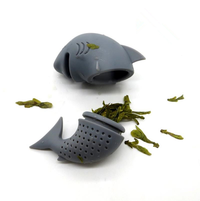 Θάλασσας ζωικό τσάι Infuser σιλικόνης βαθμού τροφίμων ύφους διαμορφωμένο καρχαρίας