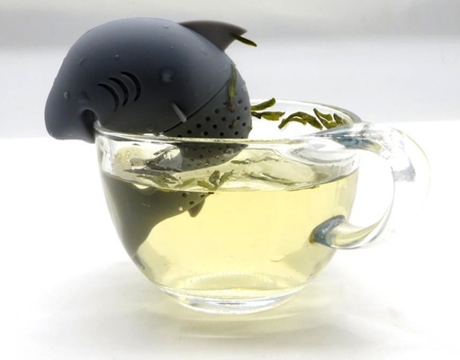 Θάλασσας ζωικό τσάι Infuser σιλικόνης βαθμού τροφίμων ύφους διαμορφωμένο καρχαρίας