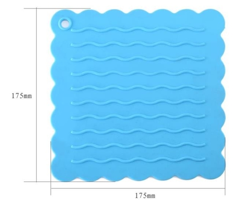 Γαστρονομικό Placemat σιλικόνης σχέδιο κυμάτων νερού κουζινών αποτυπωμένο σε ανάγλυφο εργαλεία