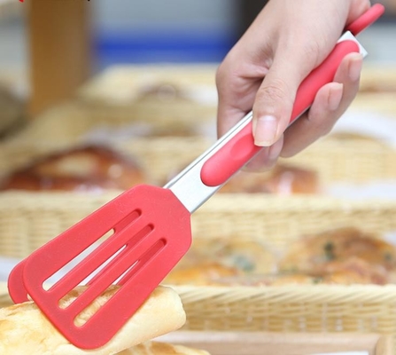Αυλακωμένο εκτυπώσιμο Spatula Tong λογότυπων συνήθειας στοιχείων κουζινών σιλικόνης του Turner