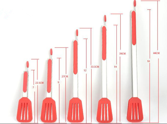 Αυλακωμένο εκτυπώσιμο Spatula Tong λογότυπων συνήθειας στοιχείων κουζινών σιλικόνης του Turner